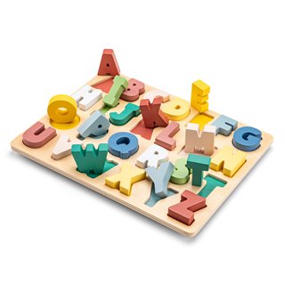 Wooden alphabet puzzle - letters A till Z